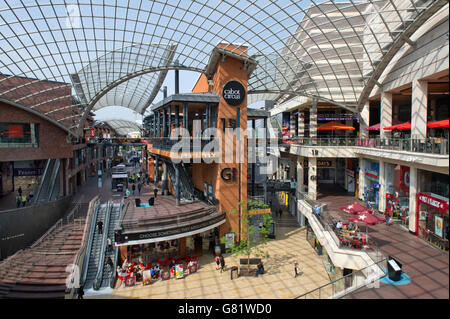 Cabot Circus,Bristol un centro commerciale per lo shopping nel quartiere di Broadmead. Un REGNO UNITO Foto Stock