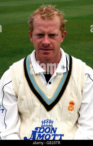 Cricket - Derbyshire County Cricket Club - 2005 Photocall - County Ground. Graeme Welch, Derbyshire Foto Stock