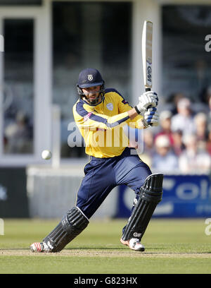 Cricket - T20 Blast - Southern Division - Somerset / Hampshire Royals - County Ground. James vince dell'Hampshire durante il T20 Blast, partita della Southern Division al County Ground di Taunton. Foto Stock