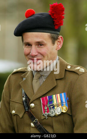 Black Watch Memorial - Balhousie Castle Foto Stock