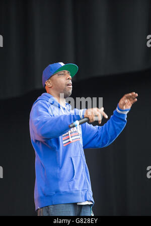 Gza, U-God, Ghostface Killah e Capadonna di Wu Tang Clan si esibiscono dal vivo sul palco il giorno 1 del festival Parklife il 06 2015 giugno a Heaton Park Manchester, Regno Unito Foto Stock