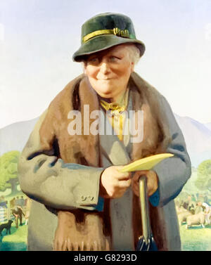 Beatrix Potter (1866-1943) inglese autore e illustratore il più noto per il best-seller per bambini "classic il racconto di Peter Coniglio'. Vedere la descrizione per maggiori informazioni. Foto Stock