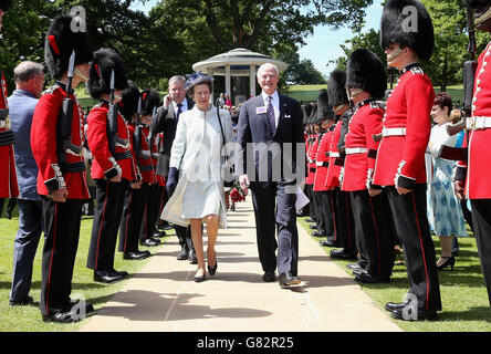 La Principessa reale partecipa a un evento di commemorazione del 800° anniversario della Magna carta al memoriale della Magna carta di Runnymede, vicino a Egham, Surrey. Foto Stock