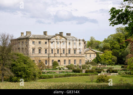 Xviii secolo Howick Hall (1782) Giardini e arboretum è casa ancestrale del Earls grigio nelle vicinanze Alnwick Northumberland England Regno Unito Foto Stock