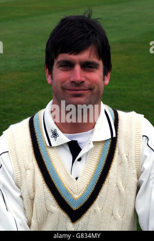 Cricket - Derbyshire County Cricket Club - 2005 Photocall - County Ground. Ian Hunter, Derbyshire Foto Stock