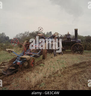 Agricoltura - Equilibrio aratro - Essex Foto Stock