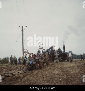 Agricoltura - Equilibrio aratro - Essex Foto Stock