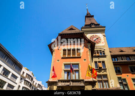 Vecchio edificio architettura nella città di Ginevra, Svizzera Foto Stock