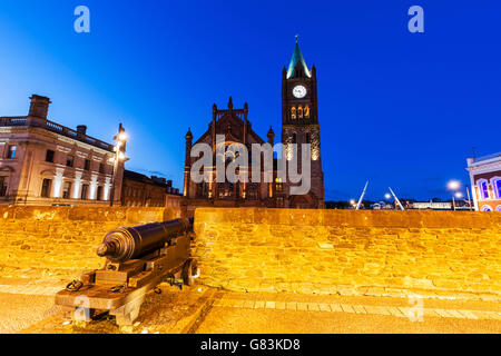 Guildhall in Derry Foto Stock
