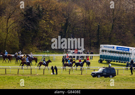 Horse Racing - BlueSq.com incontro di primavera - ippodromo di Epsom Downs Foto Stock