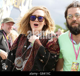 Glastonbury Festival 2015 - Giorno 2 Foto Stock