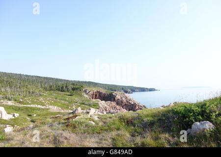 Vista da Cape Chignecto Parco Provinciale alla Baia di Fundy, Nova Scotia, Canada Foto Stock