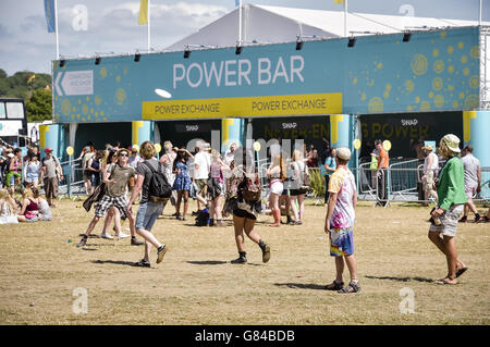 Glastonbury Festival 2015 - Preparazioni Foto Stock