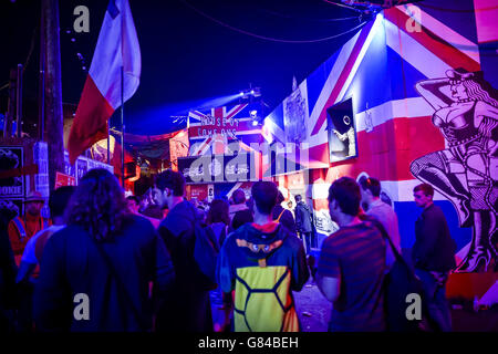 Glastonbury Festival 2015 - Giorno 3 Foto Stock