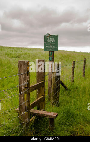 Stile di Lyme Park Cheshire Foto Stock