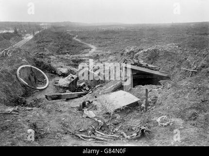 La Prima guerra mondiale - la battaglia della Somme Foto Stock