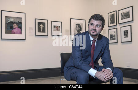 Il figlio di Audrey Hepburn Luca Dotti durante una rassegna stampa per Audrey Hepburn: Ritratti di una mostra di icone, una grande mostra fotografica per celebrare la vita e la carriera della madre alla National Portrait Gallery di Londra. Foto Stock