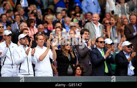 Tennis - 2015 campionati di Wimbledon - Giorno tredici - All England Lawn Tennis e Croquet Club Foto Stock