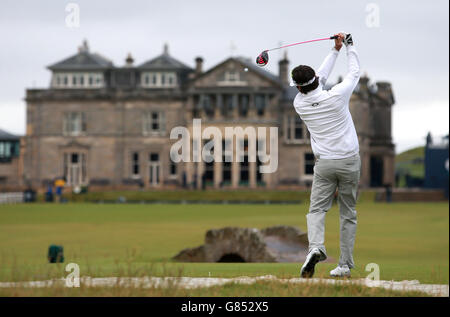 Golf - Il Campionato Open 2015 - Pratica Giorno 4 - St Andrews Foto Stock