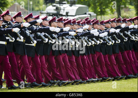 King's Royal ussari' terzo centenario parade Foto Stock