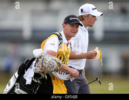 Golf - il Campionato Open 2015 - giorno quattro - St Andrews. Eddie Pepperell in Inghilterra durante il quarto giorno dell'Open Championship 2015 a St Andrews, Fife. Foto Stock