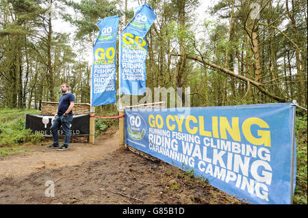 Andare all'aperto - Lady Cannings Bike Trail Grand Opening - Sheffield Foto Stock