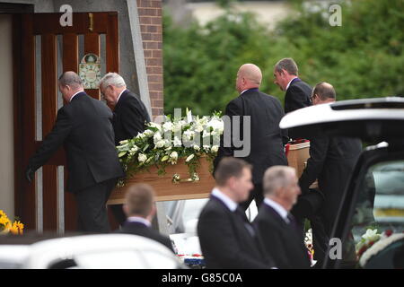 La Tunisia il terrore dei funerali di attacco Foto Stock