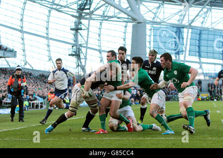Il Rugby - RBS 6 Nazioni - Irlanda v Scozia - Aviva Stadium Foto Stock