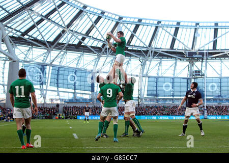 Il Rugby - RBS 6 Nazioni - Irlanda v Scozia - Aviva Stadium Foto Stock