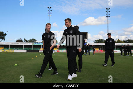 Calcio - pre stagione amichevole - Rhyl v Everton U21's - Belle Vue Foto Stock