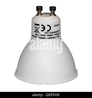 GU10 LED lampadina elettrica Foto Stock