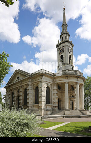 St Pauls chiesa parrocchiale, Deptford nel sud-est di Londra. Costruito nel XVIII secolo in stile barocco. Progettato da Thomas Archer Foto Stock
