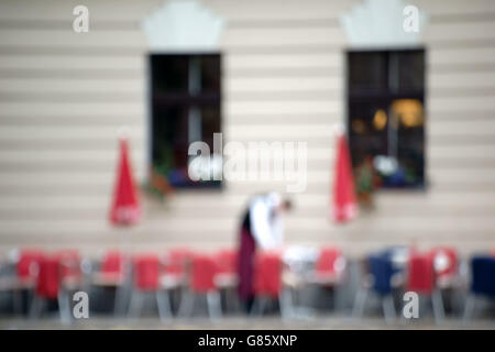 Café offuscata Foto Stock