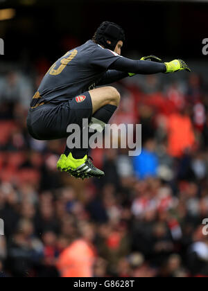 L'Arsenal's Petr Cech durante la partita della Emirates Cup all'Emirates Stadium di Londra. Foto Stock