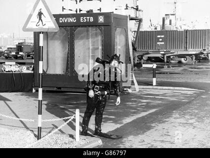 Marchwood porto militare, Southampton Foto Stock