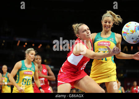 Netball - 2015 Netball World Cup - Qualifica Round - Inghilterra v Australia - Allphones Arena Foto Stock