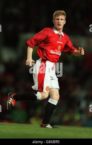 Brian McClair testimonial Manchester United / Celtic. John Curtis, Manchester United Foto Stock