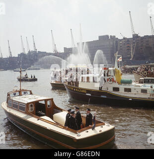 Vela - Francis Chichester - fiume Thames, London Foto Stock