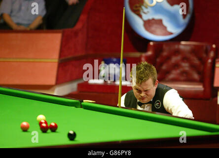 Snooker - Ambasciata nel Campionato del Mondo 2005 finale - Matthew Stevens v Shaun Murphy - Il crogiolo Foto Stock