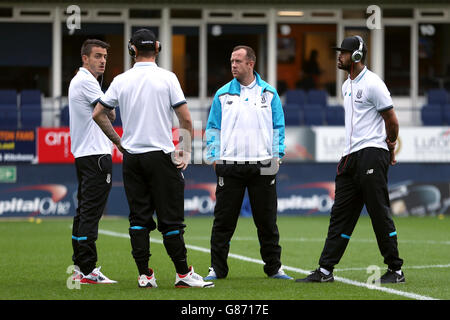 Calcio - Capital One Cup - Second Round - Luton Town / Stoke City - Kenilworth Road. L-R: Joselu, Marko Arnautovic, Charlie Adam e Dionatan Teixeira di Stoke City Foto Stock