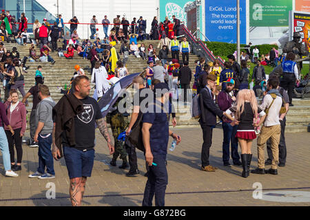 Londra, Inghilterra - 27 Maggio 2016: il sistema MCM London Comic Con ExCeL a Londra in Inghilterra, il 27 maggio 2016. Foto Stock