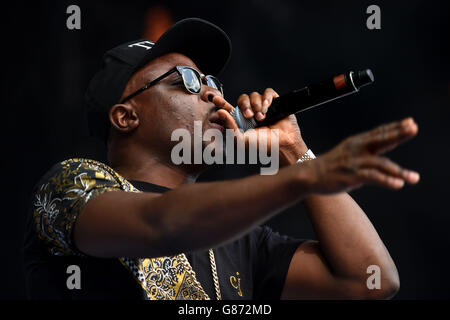 Fusion Festival 2015. Fuse ODG che si esibisce sul palco durante il Fusion Festival 2015 al Cofton Park, Birmingham. Foto Stock