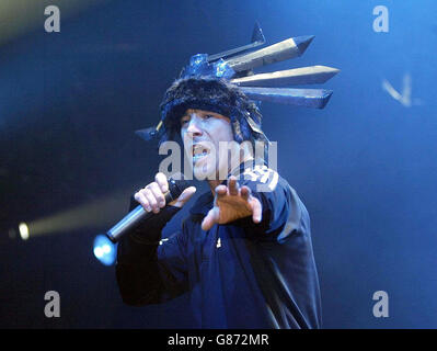 Grande fine settimana della radio 1 - Herrington Park. Jay Kay di Jamiroquai. Foto Stock