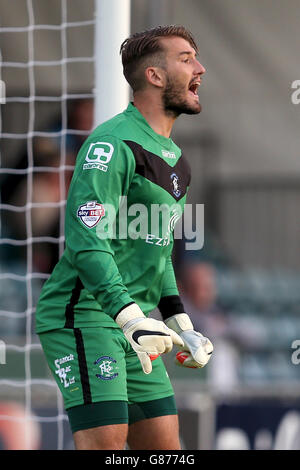 Calcio - Capital One Cup - First Round - Bristol Rover v Birmingham City - Memorial Stadium. Adam Legzdins, portiere della città di Birmingham Foto Stock