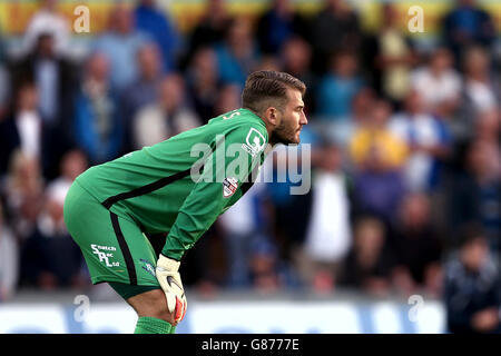 Calcio - Capital One Cup - First Round - Bristol Rover v Birmingham City - Memorial Stadium. Adam Legzdins, portiere della città di Birmingham Foto Stock
