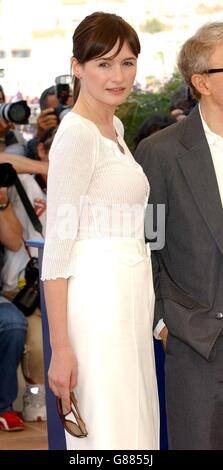 Festival del Cinema di Cannes 2005 - Fotografia Match Point - Terrazza Riveria, Palais des Festival. Emily Mortimer. Foto Stock