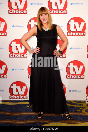 Yvette Fielding ha partecipato ai 2015 TV Choice Awards al Park Lane Hilton Hotel, Londra. PREMERE ASSOCIAZIONE foto. Data immagine: Lunedì 7 settembre 2015. Guarda la storia di PA SHOWBIZ TVChoice. Il credito fotografico dovrebbe essere: Ian West/PA Wire Foto Stock