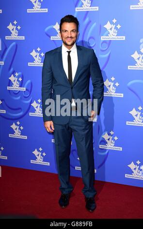 National Lottery Awards - Londra. Peter Andre partecipa al National Lottery Awards presso i London Studios di Londra. Foto Stock