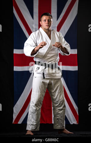 Il judo - British Judo Team annuncio - Centro di eccellenza - Università di Wolverhampton Foto Stock