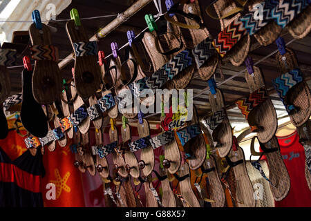 Mercato Tessile in Quatre Bornes, Mauritius Foto Stock